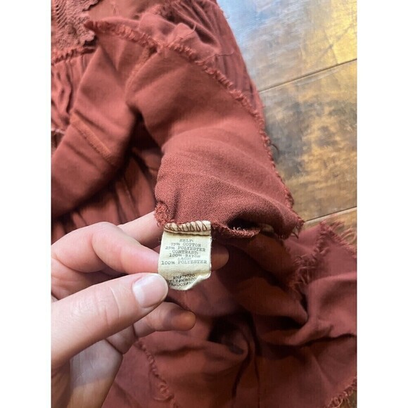 Gimmick By Buckle Womens Boho Mixed Media Lace Full Zip Long Length Hoodie M - Picture 6 of 8